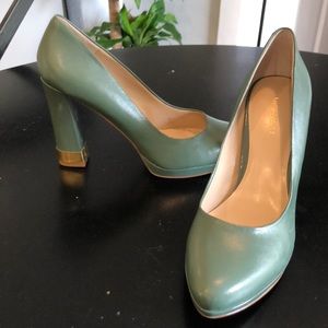 Nine West Green platform pumps/heels